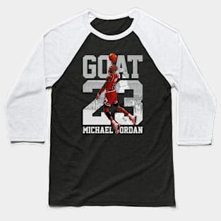 Michael Jordan 23 Slam Dunk Baseball T-Shirt